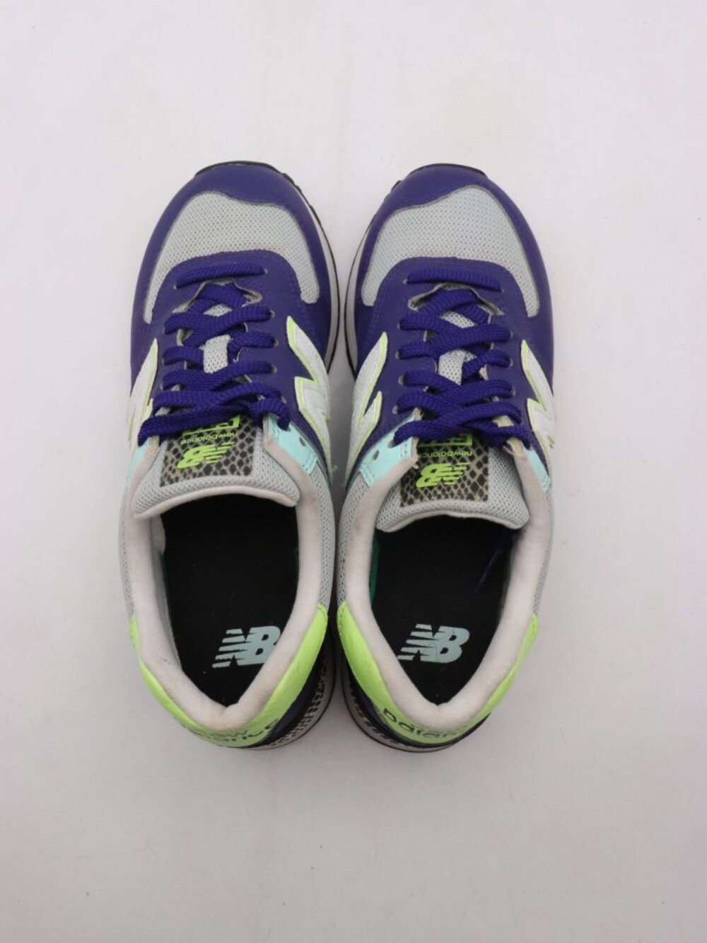 New Balance 574 Virtual Violet Sneakers Women's 8 B Multicolor Leather Shoes - Picture 7 of 9
